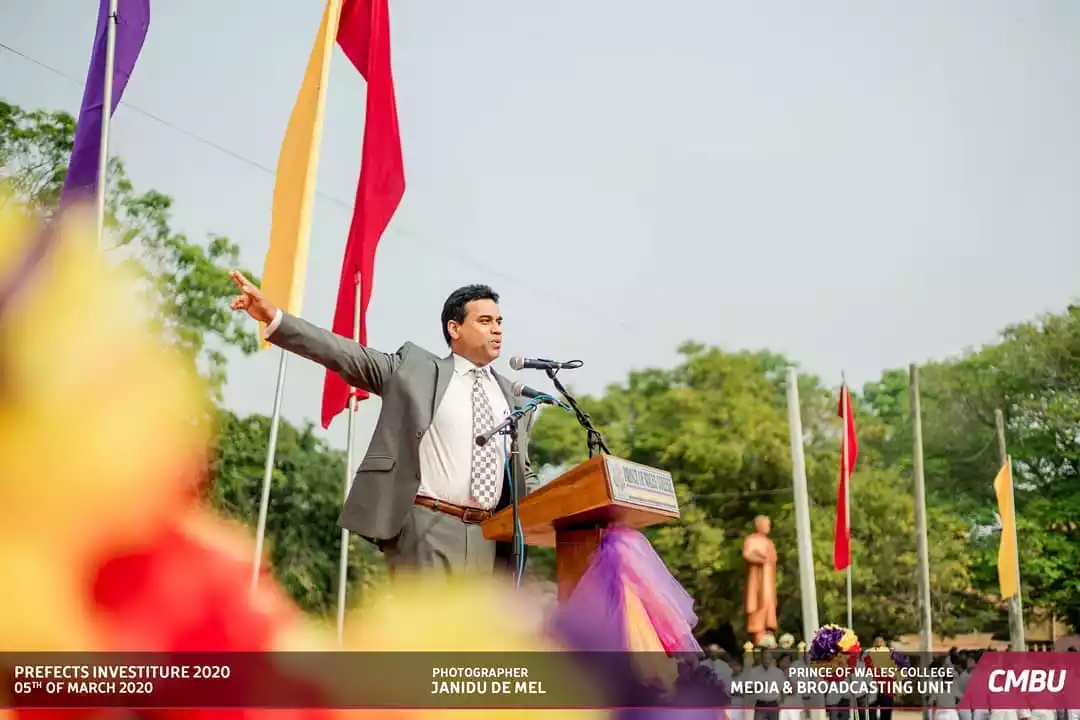 Mr. Kishu Gomes: Addressing Prefects' Induction Ceremony 2020