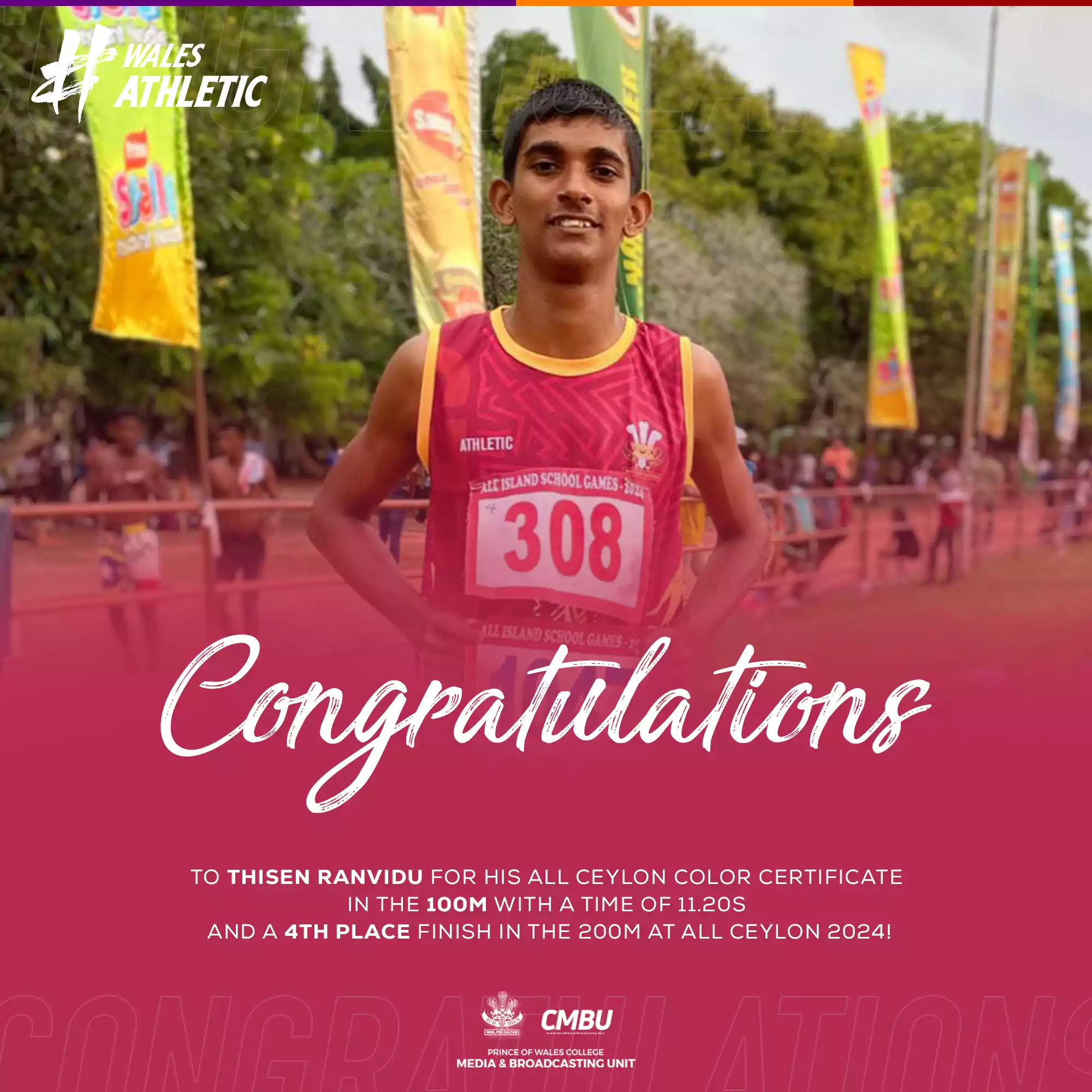 Celebrating Thisen Ranvidu’s Achievements at All Ceylon 2024!