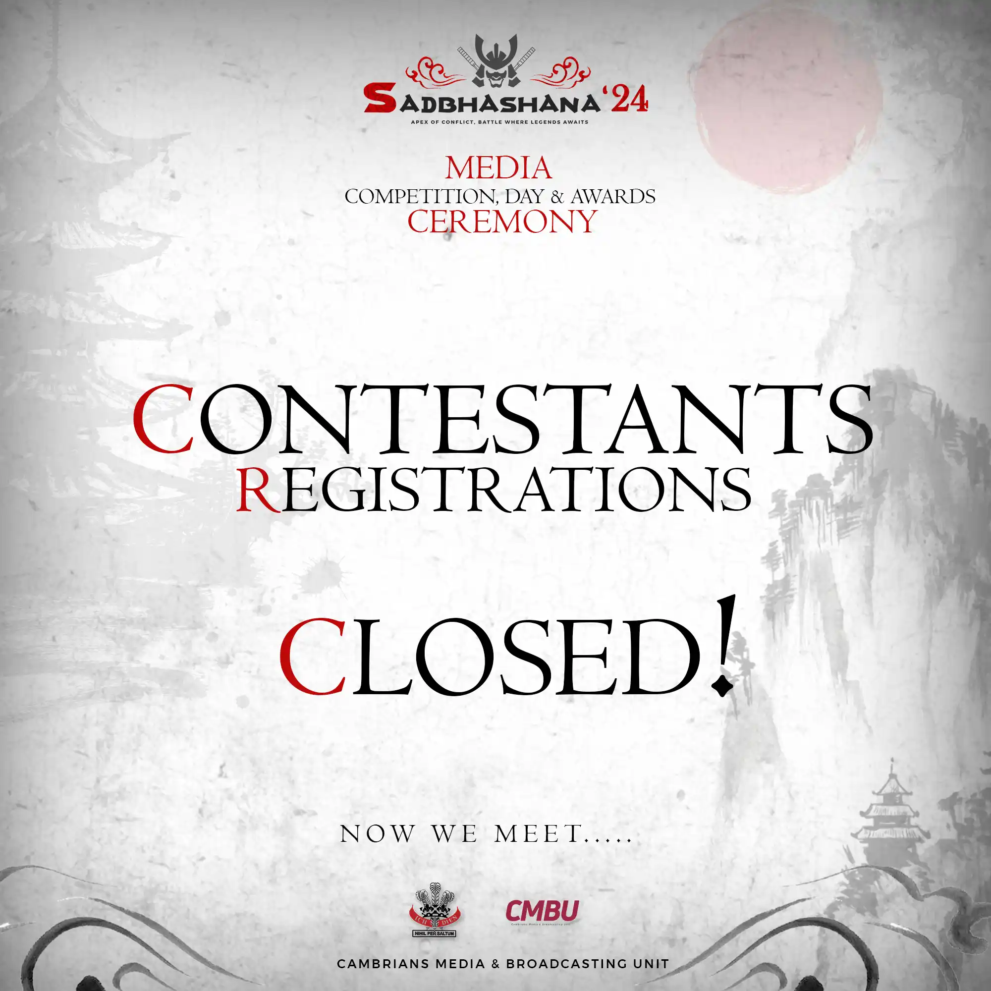 Contestant Registrations Closed – The Meet Awaits!