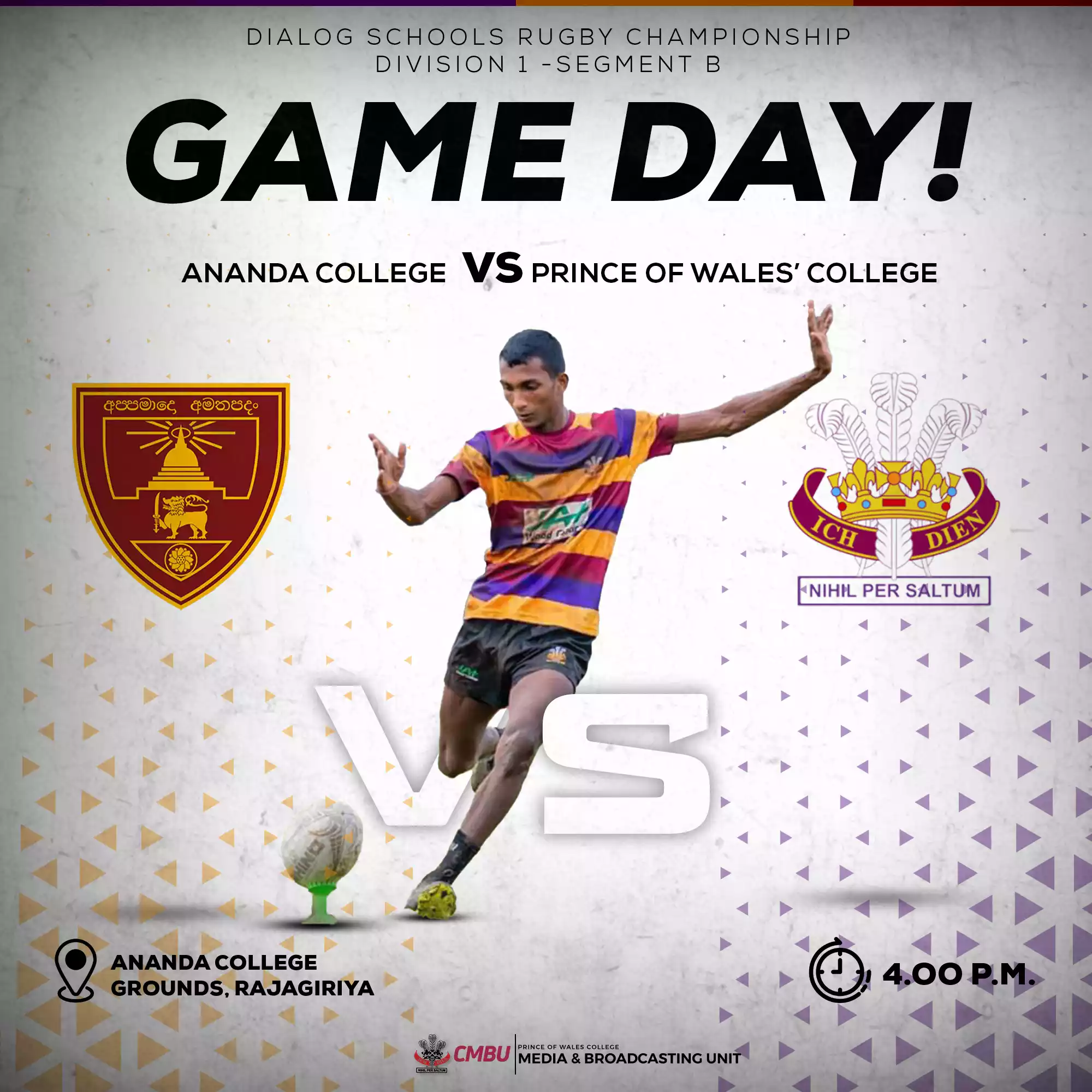 Epic Rugby Showdown: Prince of Wales College vs. Ananda College