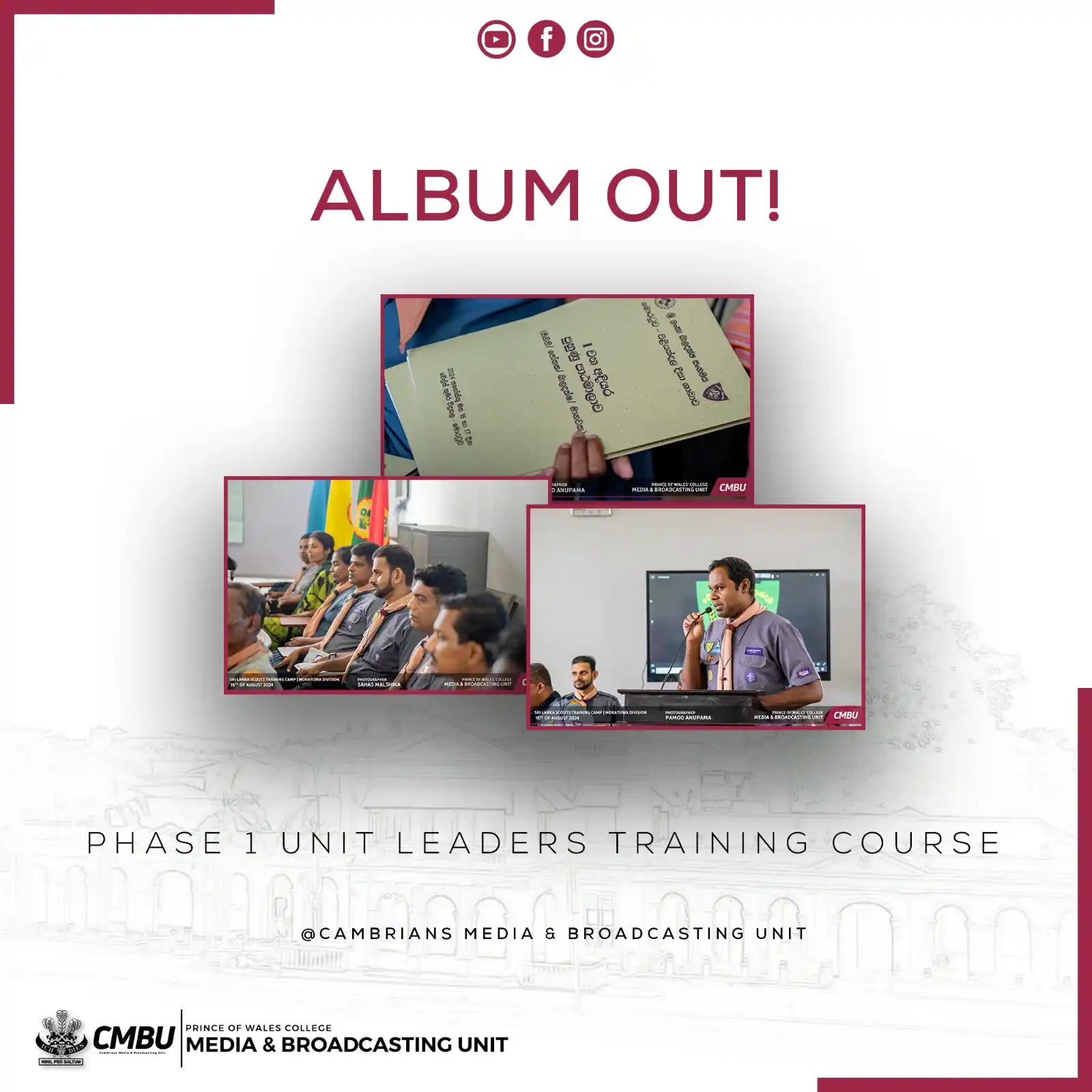 Scout Unit Leaders Training Course - Phase 1 : Album Out!