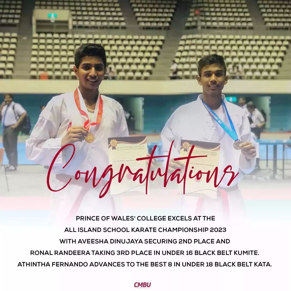 Triumph at All Island School Karate Championship 2023 for Prince of Wales' College