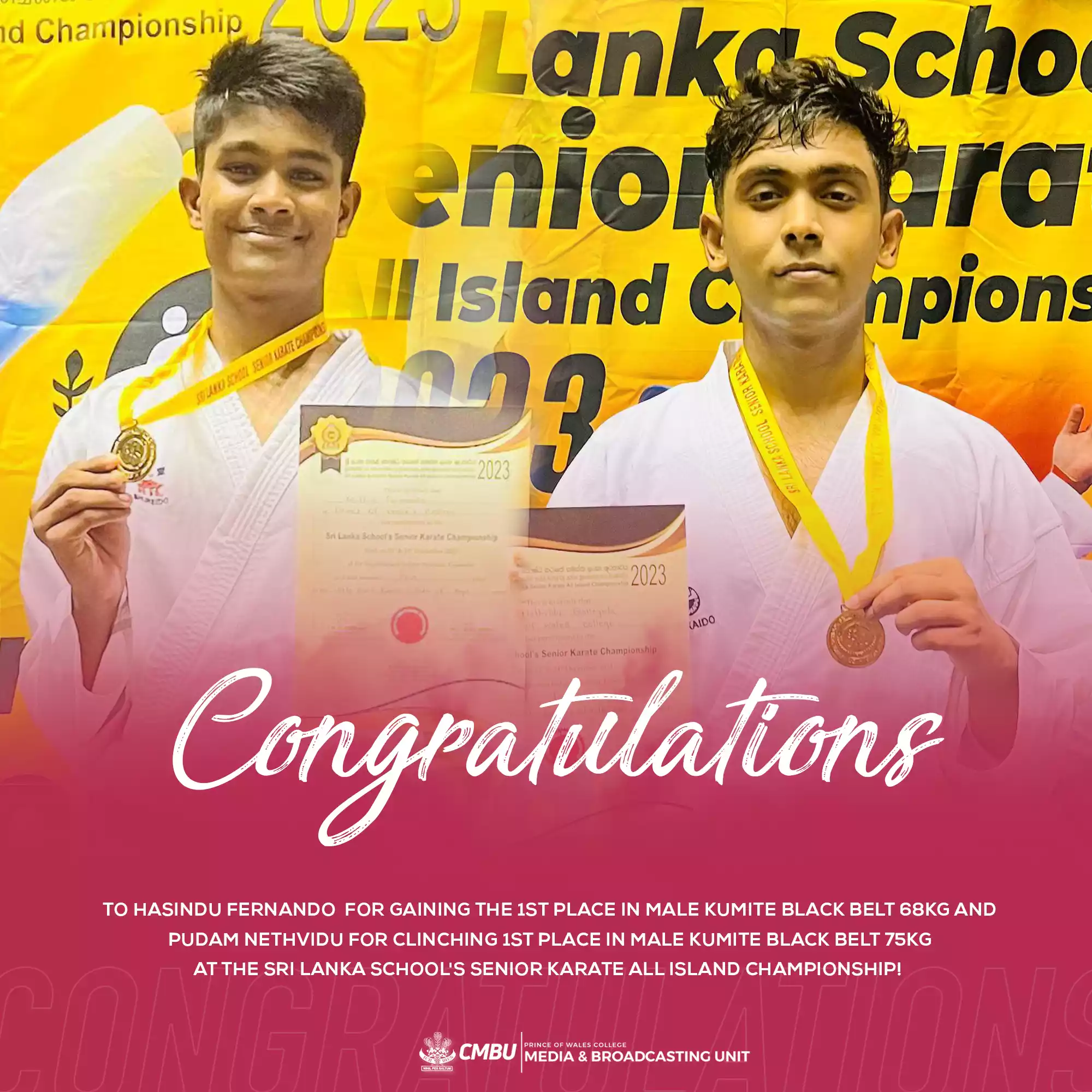 Triumph at Sri Lanka School's Senior Karate All Island Championship