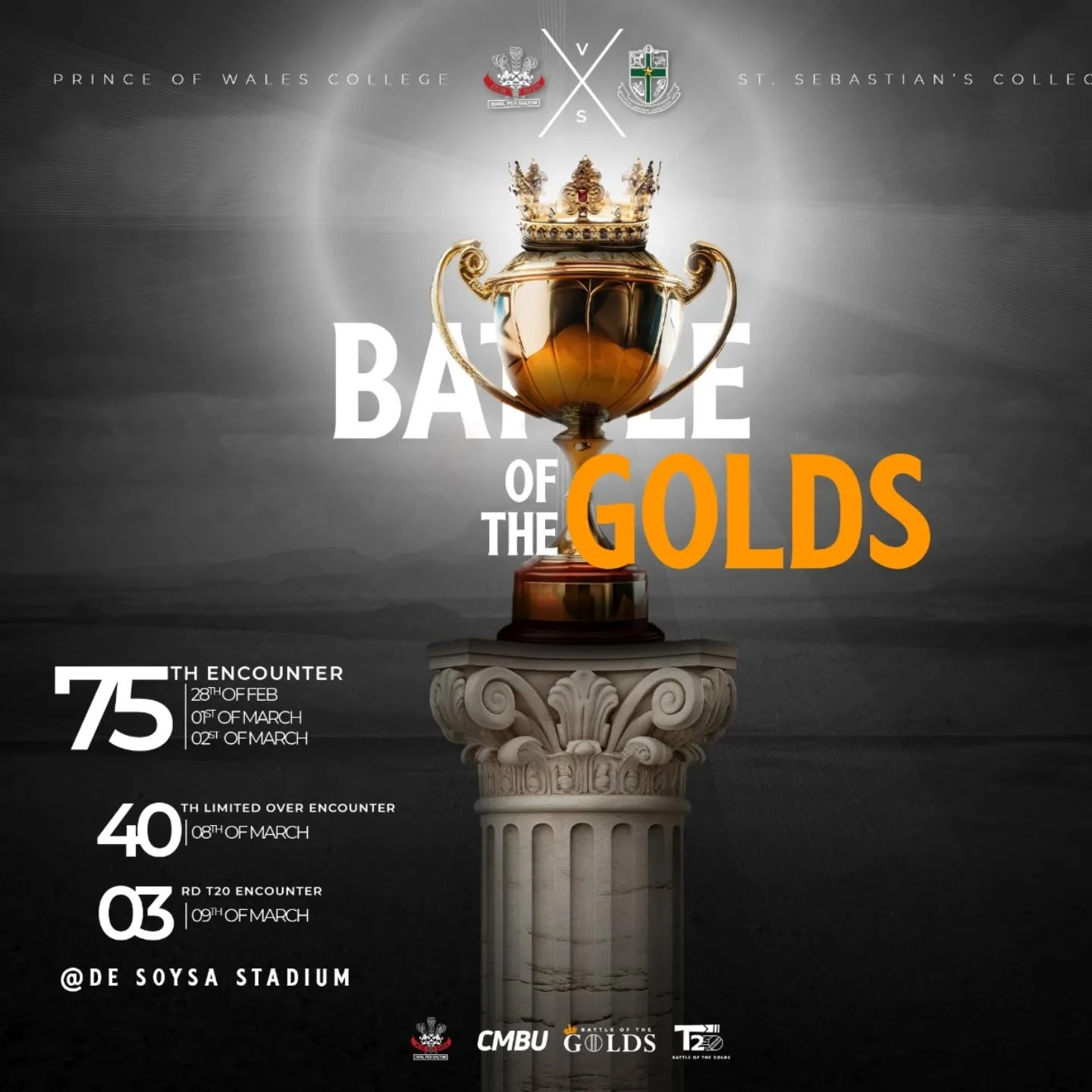 3rd T20 : Battle of the Golds 2025